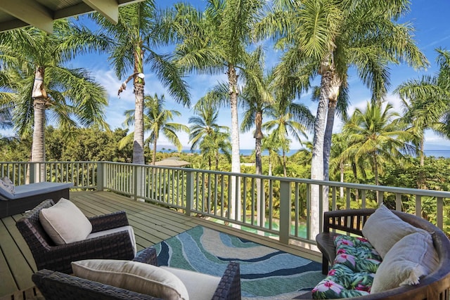 563 Mikioi Pl, Kihei, HI 96753 - view of wooden deck
