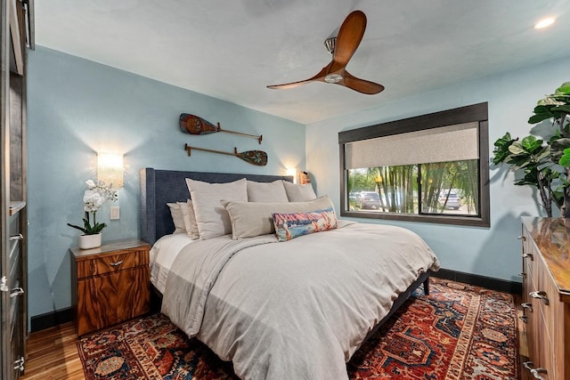 12 S Kihei Rd Unit E2, Kihei, HI 96753 - bedroom featuring wood finished floors and ceiling fan