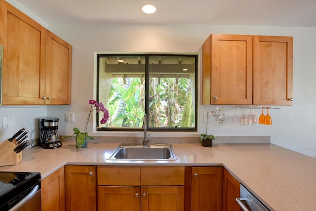 kitchen featuring dishwasher and sink