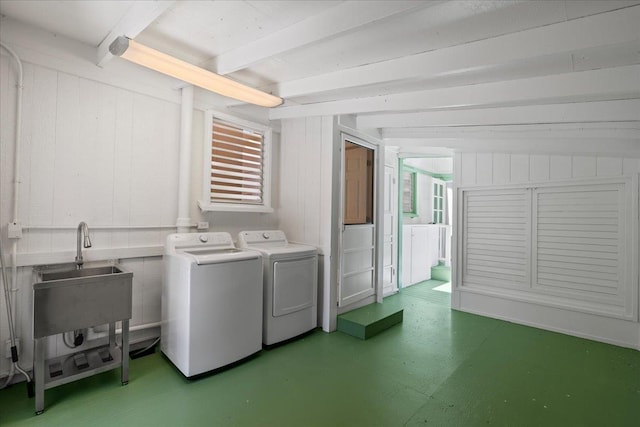 3217 Luahine Pl, Haiku, HI 96708 - laundry room featuring washing machine and dryer and light floors