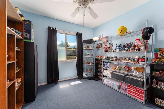 119 Kupalaiki Loop, Kihei, HI 96753 - misc room with carpet floors, ceiling fan, and baseboards