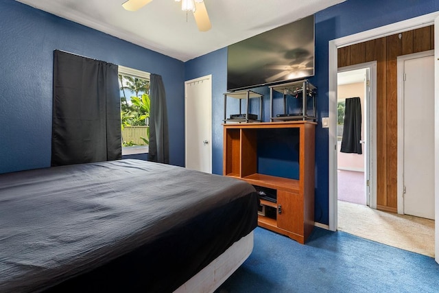 119 Kupalaiki Loop, Kihei, HI 96753 - carpeted bedroom featuring ceiling fan