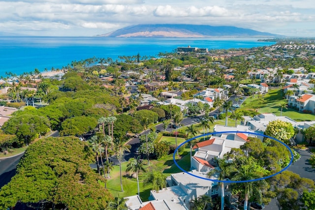 3200 Wailea Alanui Dr Unit 1606, Kihei, HI 96753 - aerial view of residential area featuring a water and mountain view