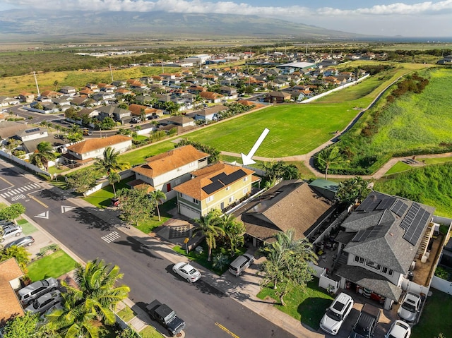 aerial view featuring a residential view