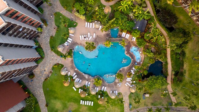 birds eye view of property