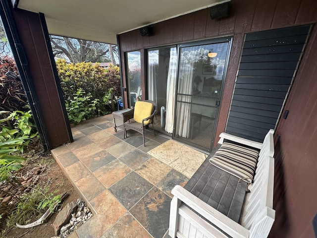 view of sunroom