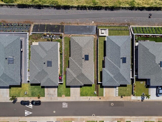 bird's eye view featuring a residential view