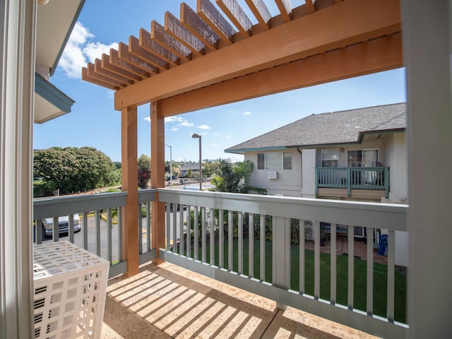 view of balcony