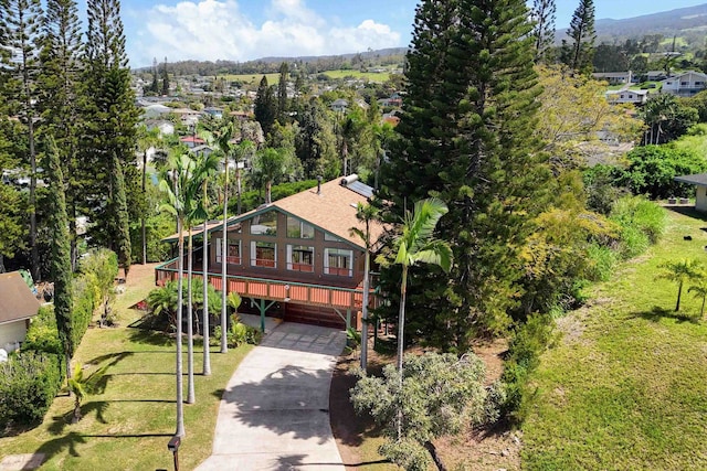 birds eye view of property