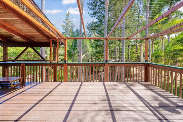 view of wooden terrace