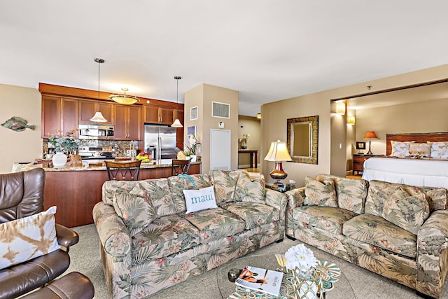 50 Nohea Kai Dr Unit 2-702, Lahaina, HI 96761 - living room with light carpet