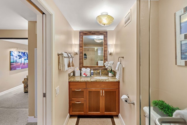 50 Nohea Kai Dr Unit 2-702, Lahaina, HI 96761 - bathroom featuring vanity and a stall shower