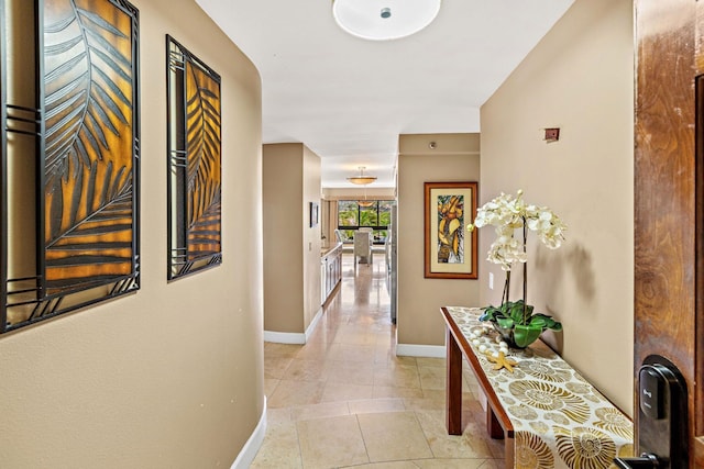 50 Nohea Kai Dr Unit 2-702, Lahaina, HI 96761 - hallway with baseboards and light tile patterned floors