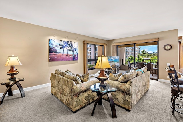 50 Nohea Kai Dr Unit 2-702, Lahaina, HI 96761 - living room featuring light carpet and baseboards