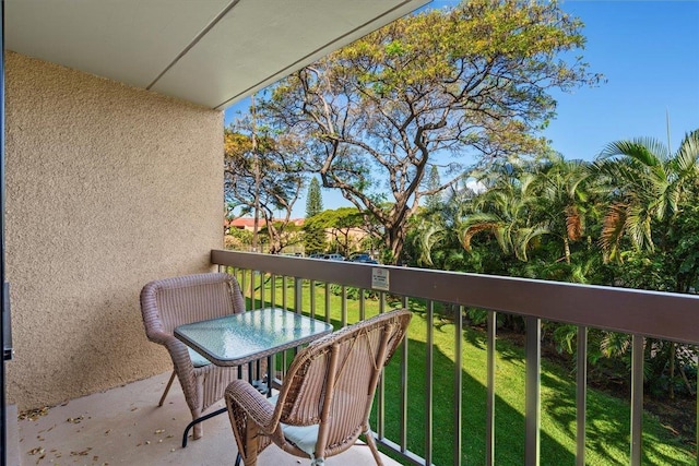 view of balcony