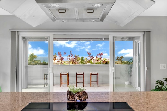 view of dining space