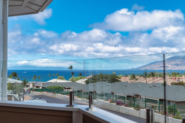 view of water feature featuring a mountain view