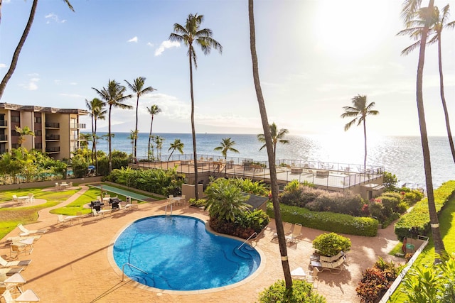 3823 Lower Honoapiilani Rd Unit 302, Lahaina, HI 96761 - community pool featuring a water view