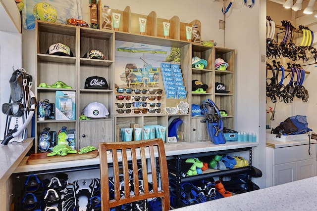 view of storage room