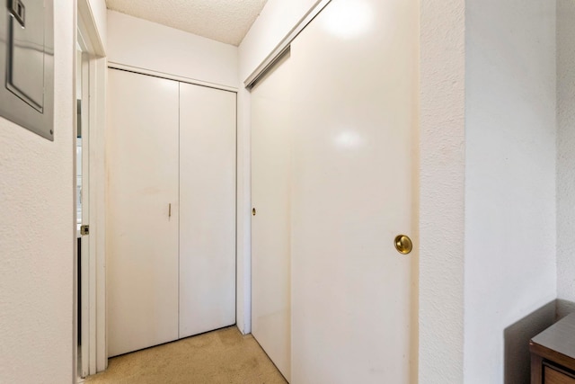 140 Uwapo Rd Unit 18-203, Kihei, HI 96753 - hall featuring light carpet and a textured ceiling