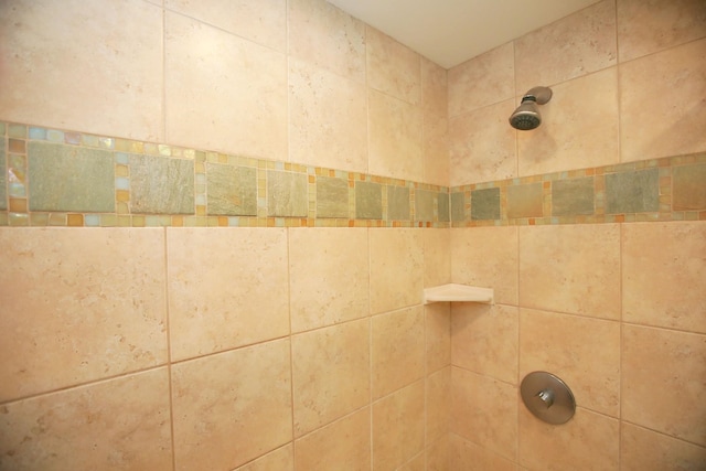 details featuring a tile shower