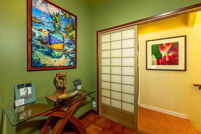 doorway to outside with french doors