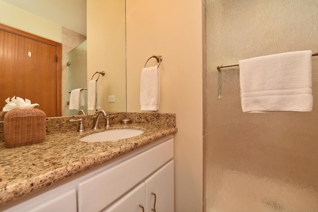 bathroom featuring oversized vanity