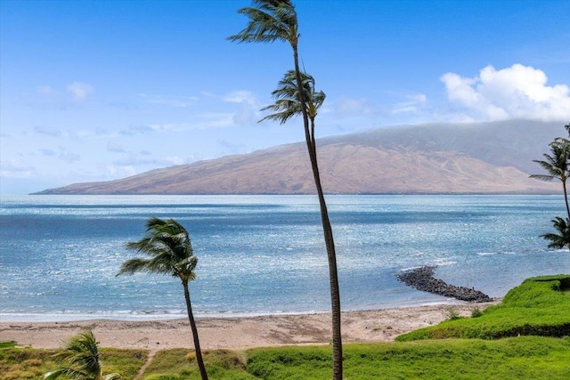 800 S Kihei Rd Unit 504, Kihei, HI 96753 - water view with mountains and local beach