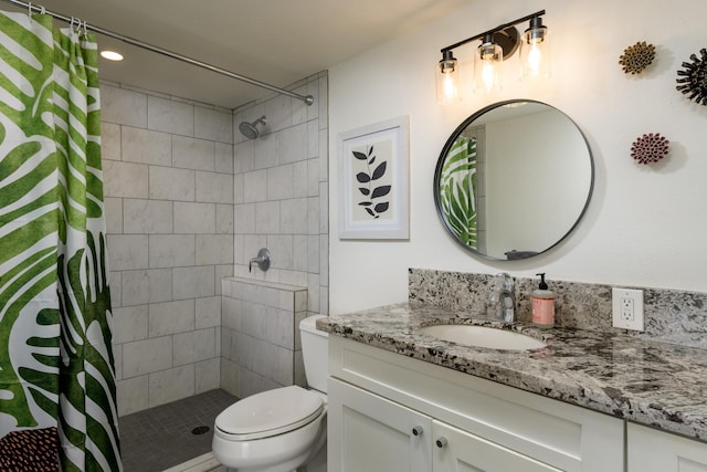 100 Hauoli St Unit 106, Wailuku, HI 96793 - bathroom featuring vanity, a tile shower, and recessed lighting