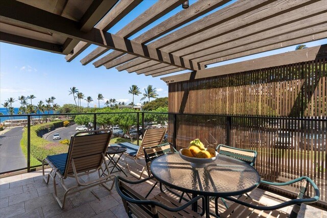 3600 Wailea Alanui Dr Unit 708, Kihei, HI 96753 - view of patio / terrace with a pergola and outdoor dining space