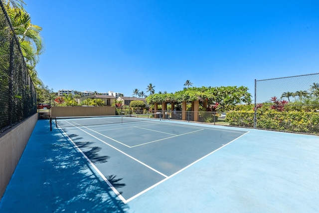 view of tennis court