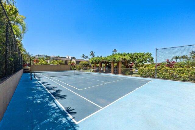 3600 Wailea Alanui Dr Unit 708, Kihei, HI 96753 - view of tennis court featuring fence