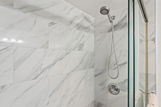 room details with tiled shower