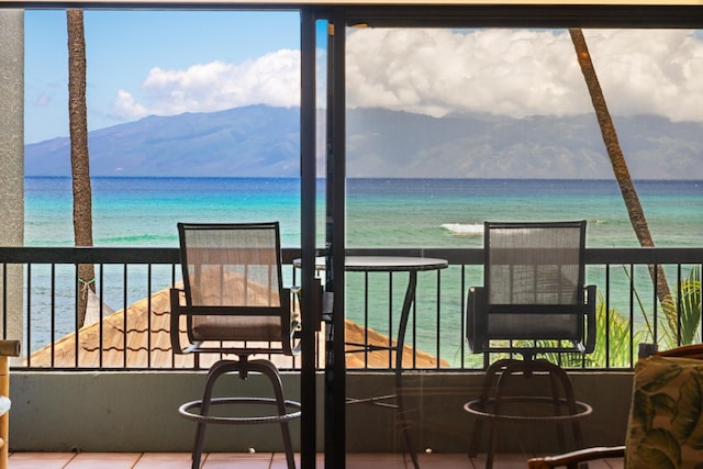 3875 Lower Honoapiilani Rd Unit B205, Lahaina, HI 96761 - balcony featuring a water and mountain view