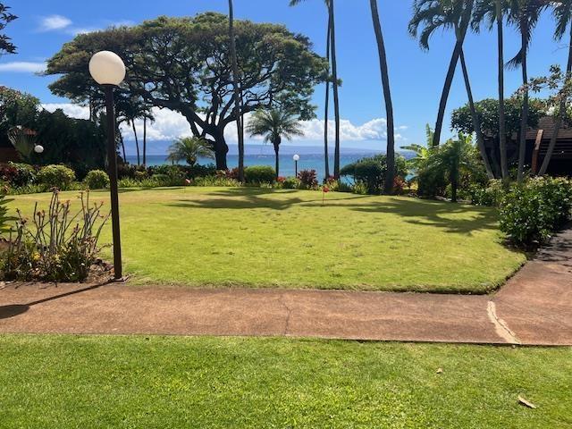 3959 Lower Honoapiilani Rd Unit 304, Lahaina, HI 96761 - view of community featuring a yard and a water view