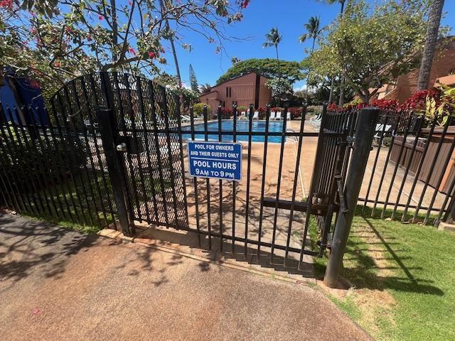 3959 Lower Honoapiilani Rd Unit 304, Lahaina, HI 96761 - gate featuring a community pool