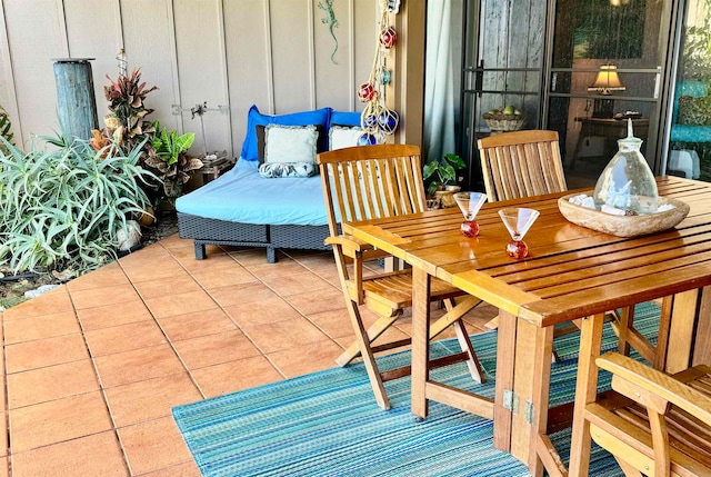 balcony featuring a patio area