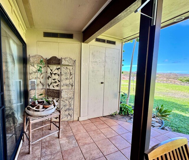 view of tiled foyer