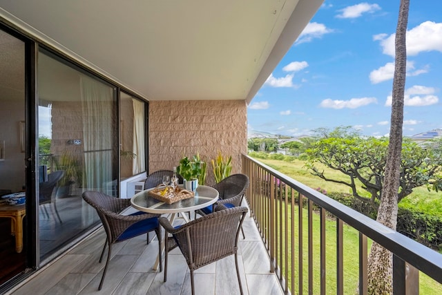 view of balcony