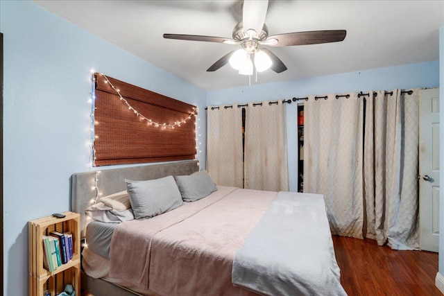980 Kuhio Pl, Wailuku, HI 96793 - bedroom featuring wood finished floors and a ceiling fan