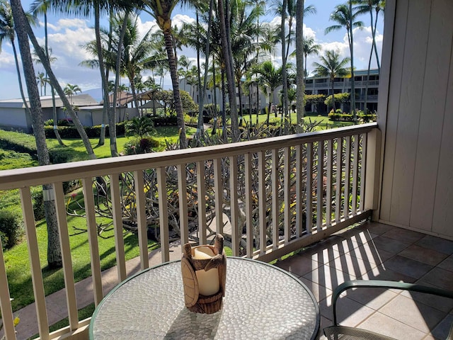 view of balcony