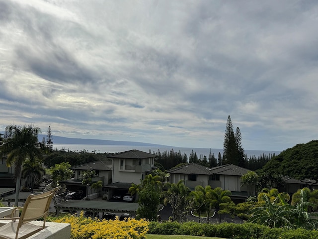 water view with a mountain view