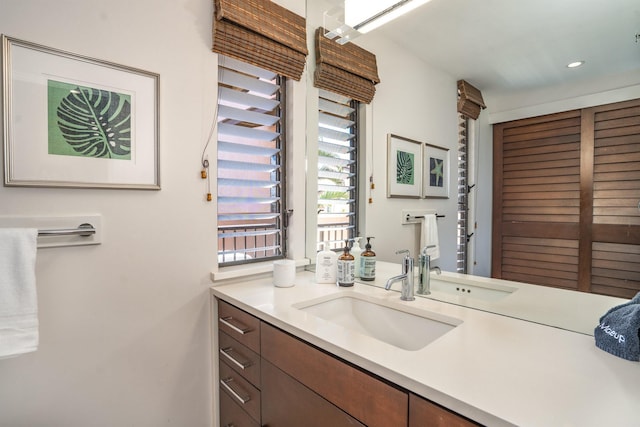 bathroom featuring vanity