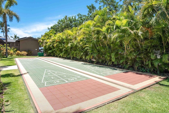 view of community with a yard