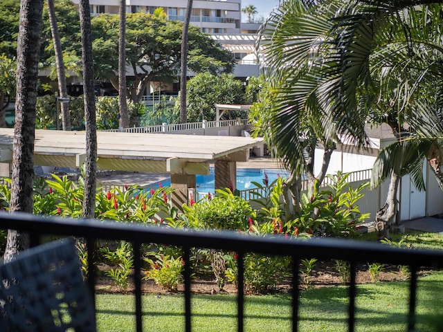 view of water feature