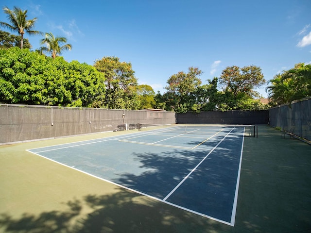 view of tennis court