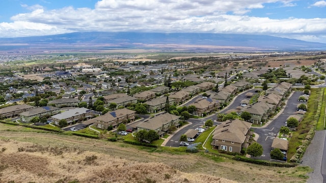 bird's eye view featuring a mountain view