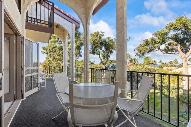 view of balcony