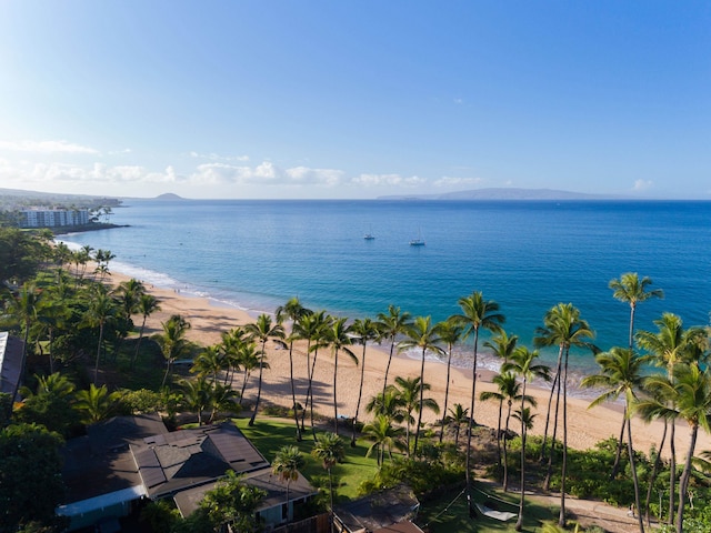 water view with a beach view