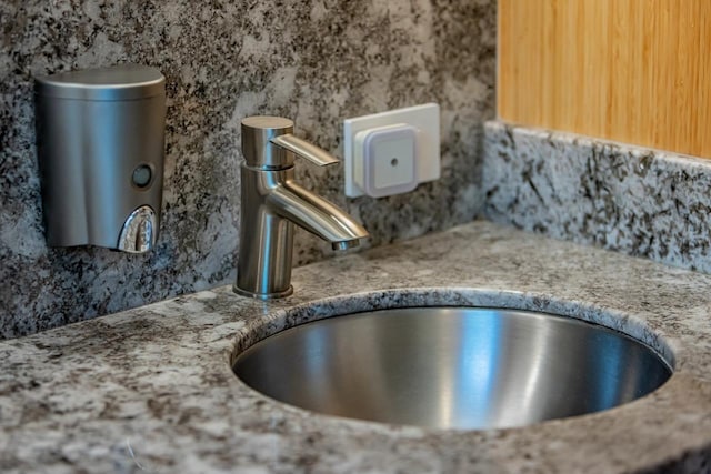 interior details featuring sink